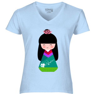 Kaos Japan Girl Caricature 4