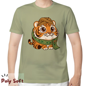 Kaos Kaos Macan Blangkon Poly Soft Sage