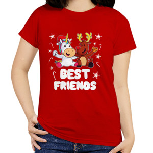 Kaos Best Friends Unicorn And Reindeer Christmas - 2