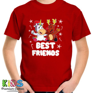 Kaos Best Friends Unicorn And Reindeer Christmas - 2