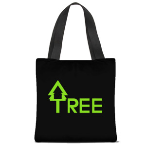 Tas Tote Fullprint Tree Go Green 1