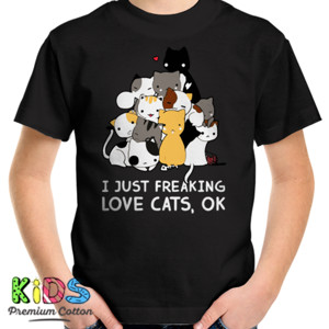 Kaos Official I Just Freaking Love Cats Ok - 2