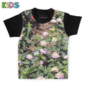 Kaos Anak Full-Print Purple Flowers 1