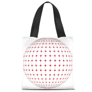Tas Tote Fullprint GLOBE KOSONG