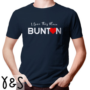 Kaos I Love This Place Bunton - Navy