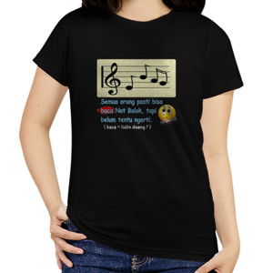 Kaos Bisa Baca Not Balok