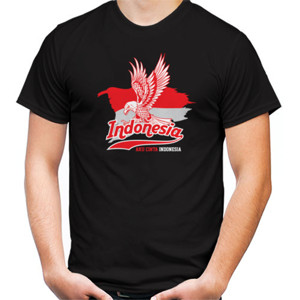 Kaos Kaos Merah Putih Burung Garuda v.3 Black
