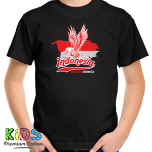Kaos Kaos Merah Putih Burung Garuda v.3 Black