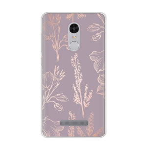Purple Floral Pattern Casing HP