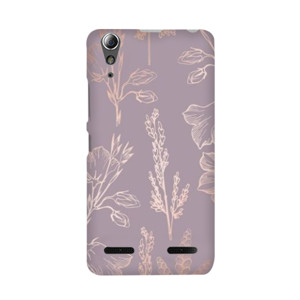 Purple Floral Pattern Casing HP