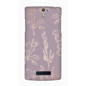 Purple Floral Pattern Casing HP