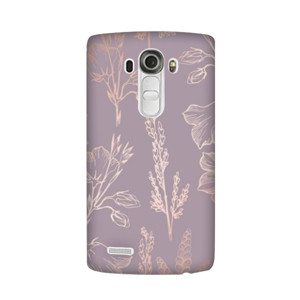 Purple Floral Pattern Casing HP