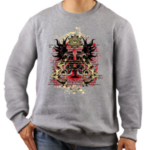 Jaket Sweater Skull And Illuminati