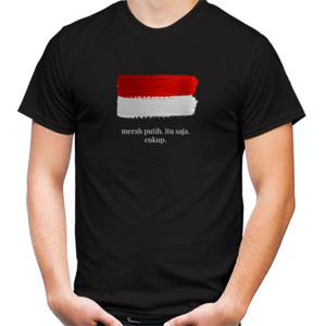 Kaos kaos merah putih black