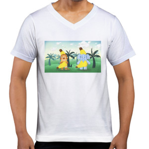 Kaos  Mbronana - V-neck Pria by Co_mbro