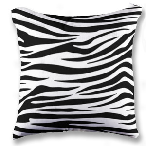 Bantal Sofa Pola Zebra Beludru 2 - Customic47