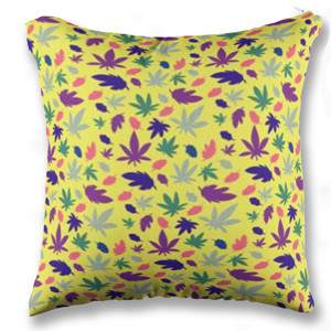 Bantal Pola Ganja / Cannabis Pattern