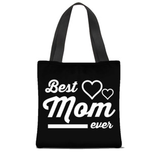 Tas Tote Fullprint Best Mom Ever with Hearts