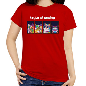 Kaos style of kucing