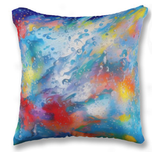 Bantal Percikan air di kaca