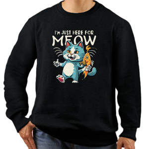 Jaket Sweater kucing meow