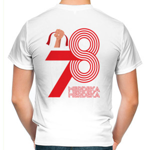 Kaos 78 tahun Indonesia Merdeka