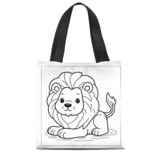 Tas Tote Fullprint Totebag coloring lion