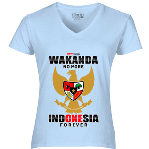 Kaos WAKANDA NO MORE - INDONESIA FOREVER