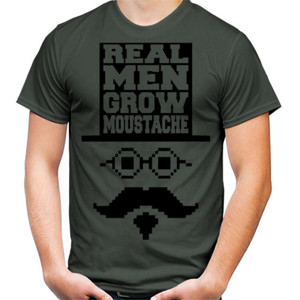 Kaos REAL MEN GROW MOUSTACHE