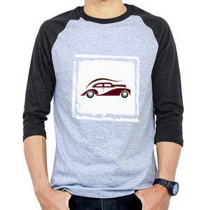 Kaos Raglan Mobil Tua