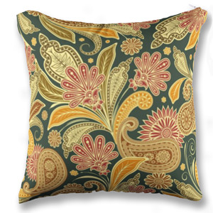 Bantal Pola Bunga-Bunga Warna-Warni