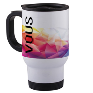 Travel Mug Geometric Abstract 02