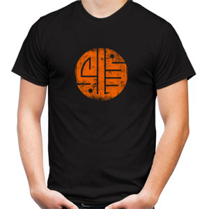 Kaos Muslim Circle Mask Orange-Black
