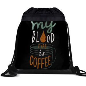 Tas Serut MY BLOOD TYPE IS COFFEE 2