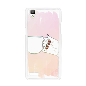 Pink Hand Coffe Casing HP