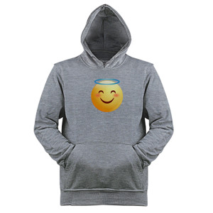 Jaket Hoodie Smiling Face With Halo