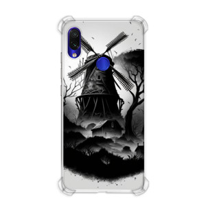 Casing HP Softcase motif a medieval windmill drawed