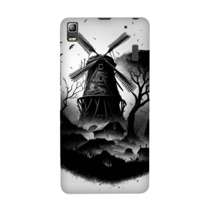 Softcase motif a medieval windmill drawed Casing HP