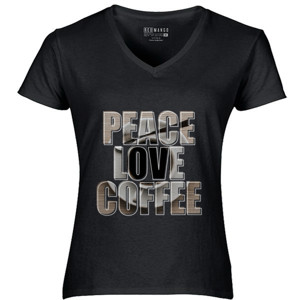 Kaos Peace Love Coffee