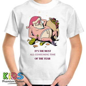 Kaos Santa is Tired - Kaos Natal Lucu