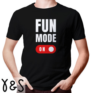 Kaos Kaos Pria Lengan Pendek - Fun Mode On