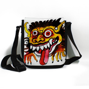 Tas Selempang Tas Selempang Dengan Lukisan Tinta Wajah Barong 2