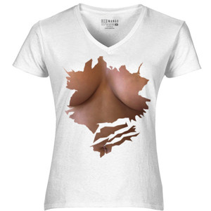 Kaos Dada Wanita Palsu