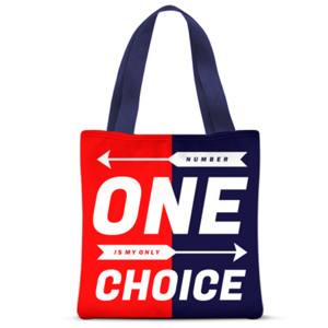 Tas Tote Fullprint NUMBER 1 IS MY ONLY CHOICE