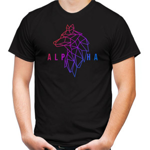 Kaos Pria Geometric Wolf : The Alpha