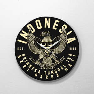 Jam Dinding INDONESIA GARUDA NKRI HARGA MATI