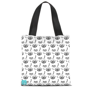 Tas Tote Fullprint Mata-Mata Pattern