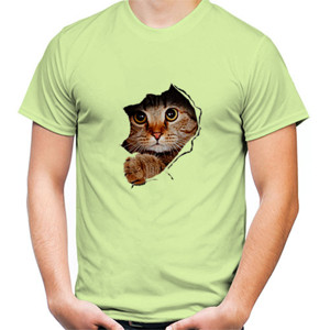Kaos 3D Cat Yellow