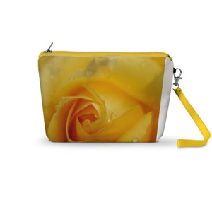 Pouch Trapesium DOMPET WANITA KUNING MAWAR