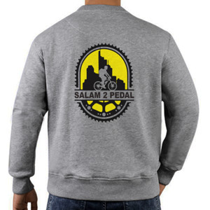 Jaket Sweater Kaos Sepeda Komunitas Dua Pedal ( Design Belakang)